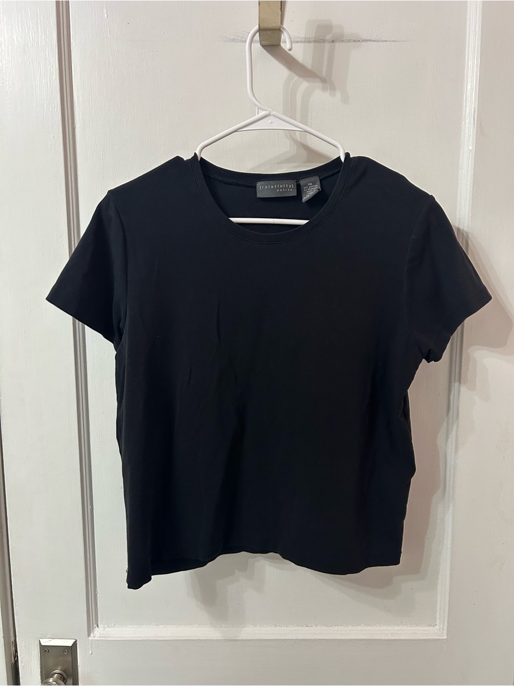 Relativity Black Short-Sleeve Crewneck Tee